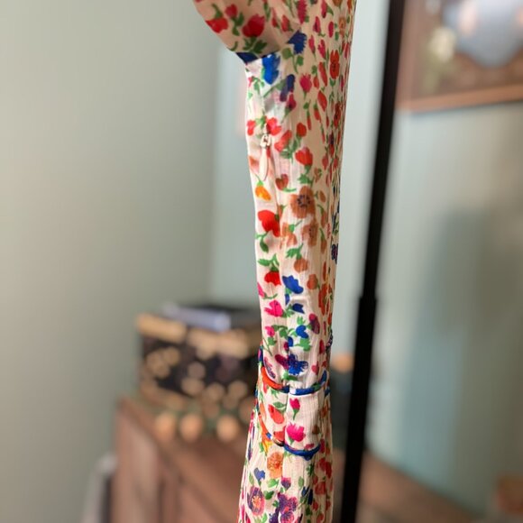 NWT Anthropologie BA&SH Reese Midi Floral Dress Small Size 6 boho fall - Picture 5 of 9